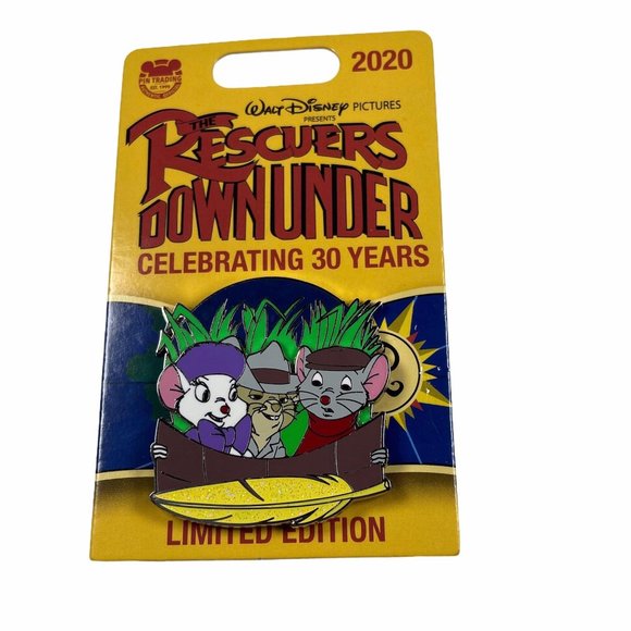 Disney Rescuers Down Under 30th Anniversary Bernard Bianca Jake Limited Pin - Picture 2 of 3
